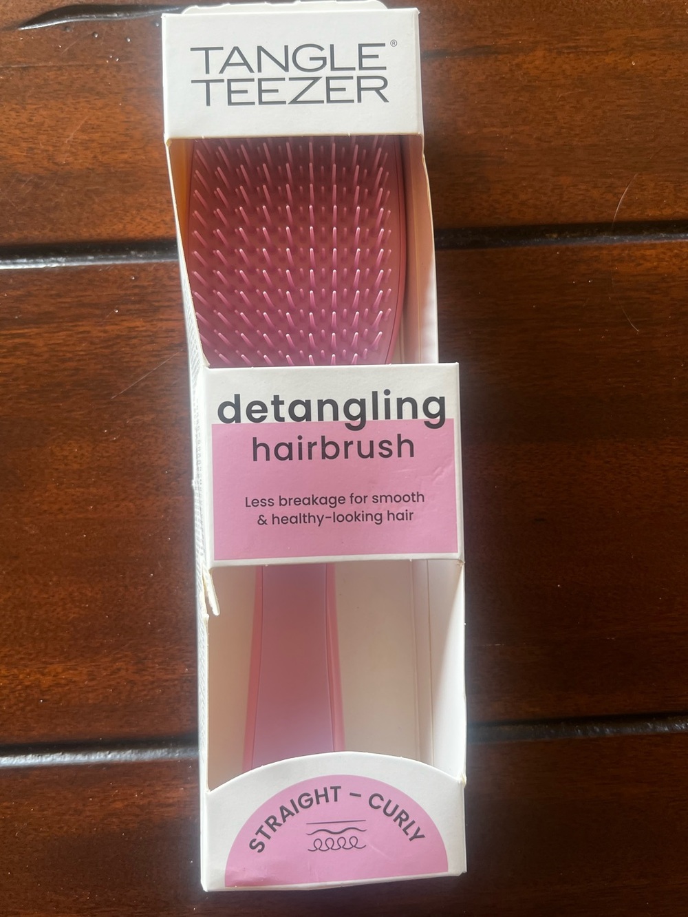 New Tangle Teezer Pink Detangling Hairbrush